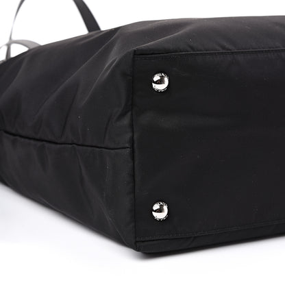 Prada Tessuto Nylon Vela Saffiano Tote Black 9 of 10