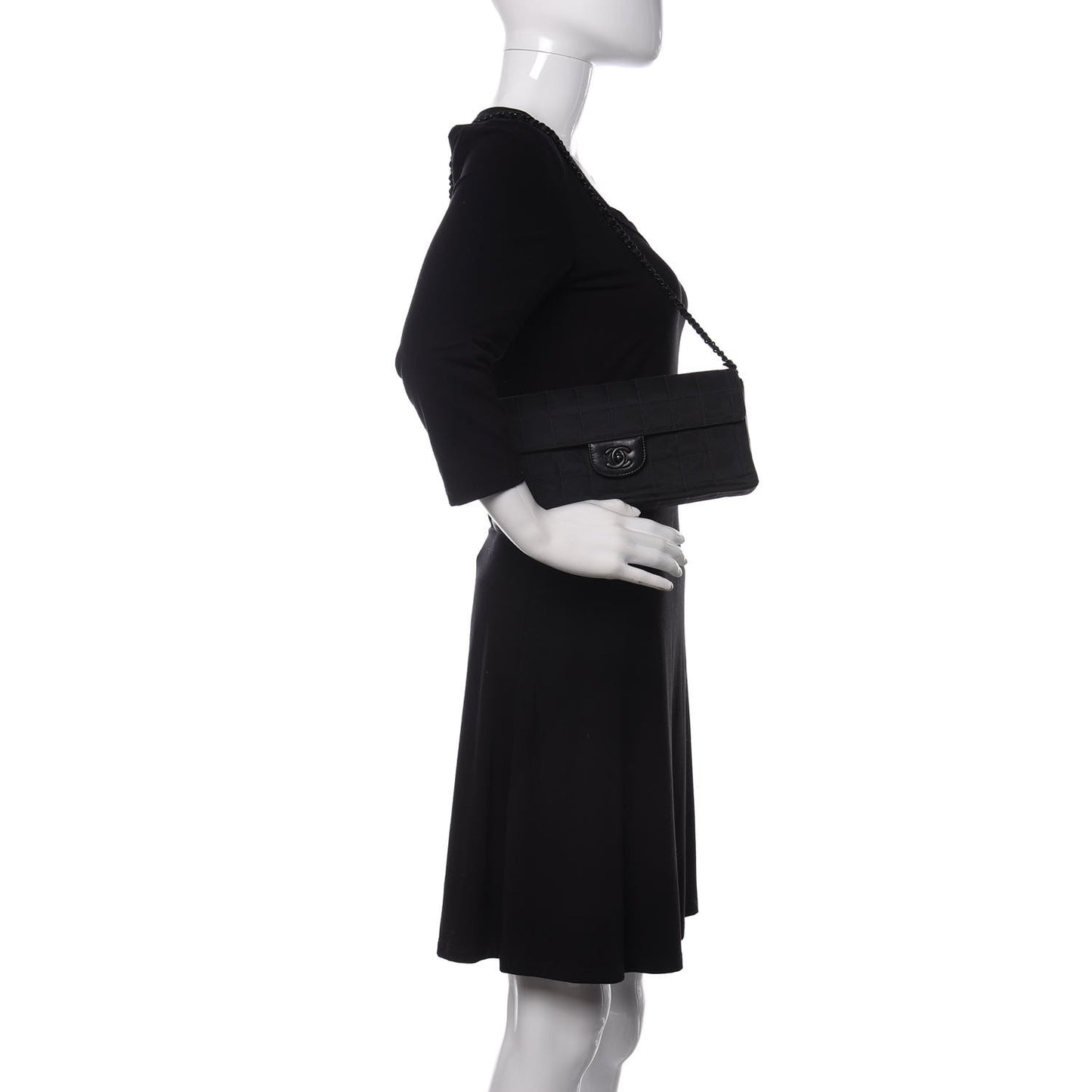 Nylon Travel East West Flap Black
