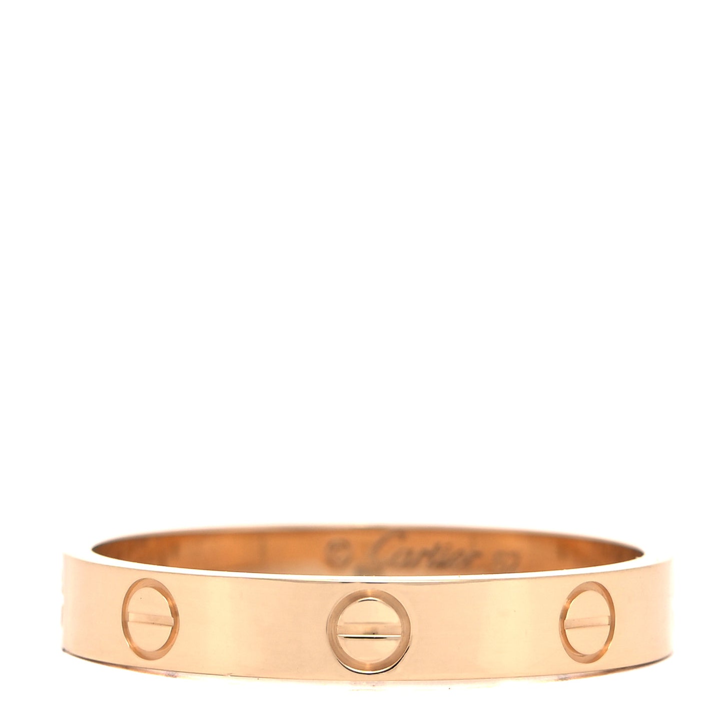 18K Yellow Gold 3.5mm LOVE Wedding Band Ring 62 10