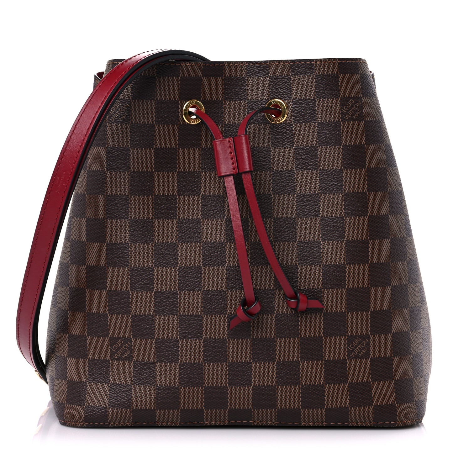 Damier Ebene Neonoe MM Cherry Berry