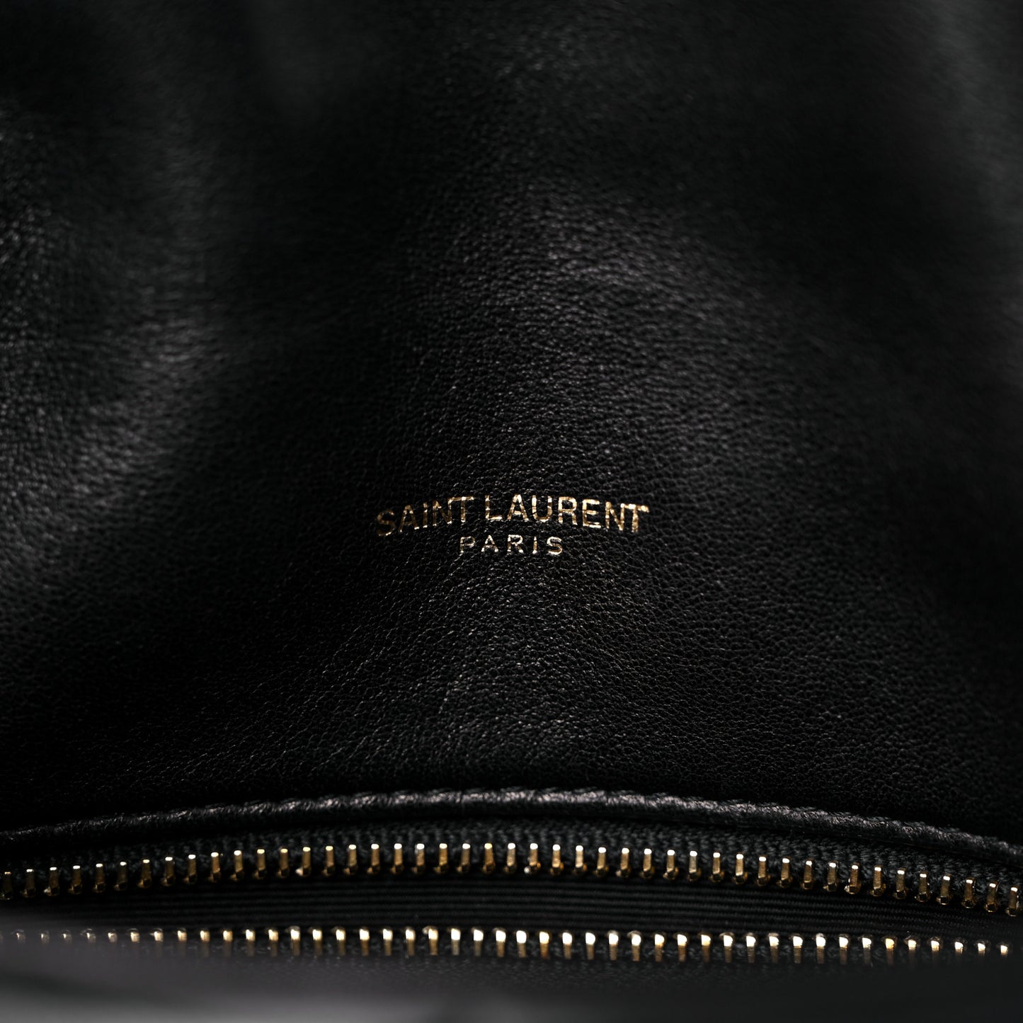 Lambskin Quilted Toy Loulou Puffer Monogram Chain Satchel Black