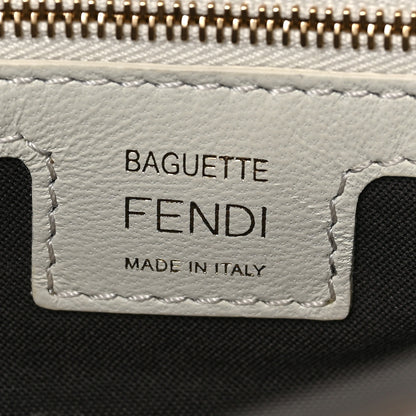 Fendi Nappa FF 1974 Embossed Baguette White 6 of 8