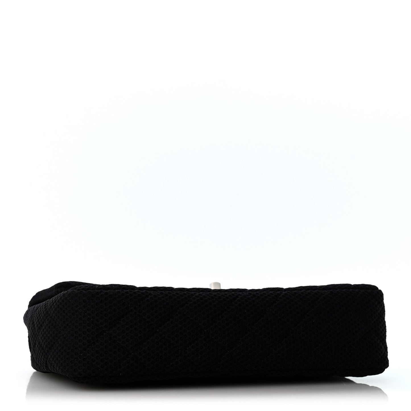 Neoprene Quilted Medium Single Flap Black