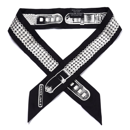 Hermes Silk Le Tresor De Medor Twilly Black White 1 of 4