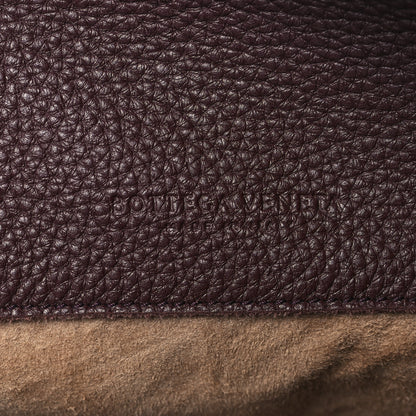 Bottega Veneta Washed Cervo Deerskin Hobo Burgundy 6 of 9