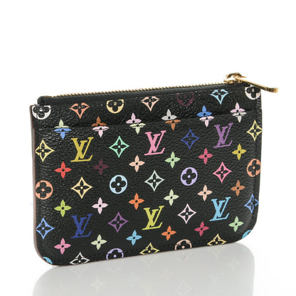 Louis Vuitton Monogram Multicolor Key Pouch Black Violet 3 of 6