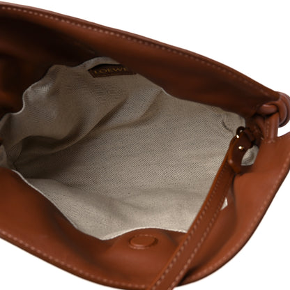 Loewe Jacquard Anagram Calfskin Mini Flamenco Knot Clutch Tan Pecan 5 of 8