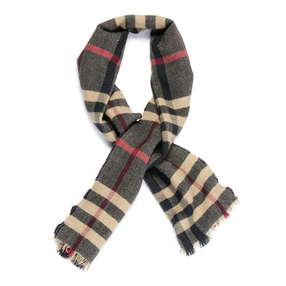Burberry Wool Giant Check Scarf Black 1 of 7