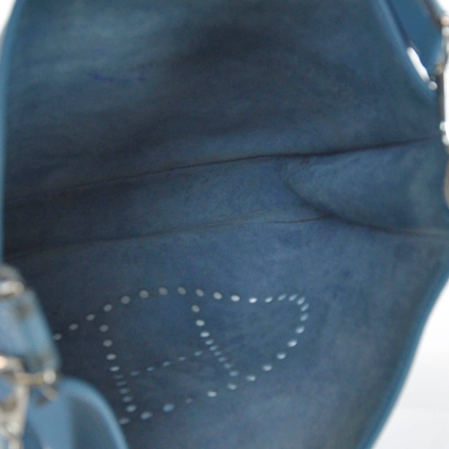 Hermes Togo Evelyne II GM Blue Jean 7 of 8