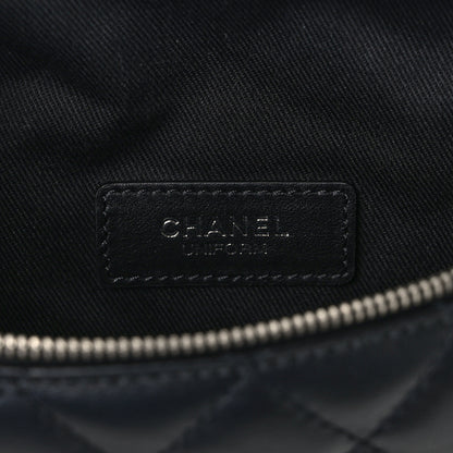 Chanel Calfskin Quilted Waist Belt Bag Black 6 of 10