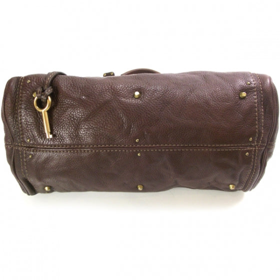 Leather Paddington Satchel Brown