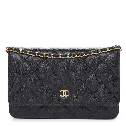 Chanel Caviar Quilted Wallet On Chain WOC Black 1 of 9