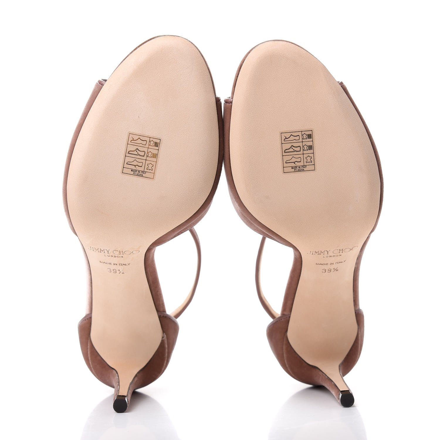 Jimmy Choo Velvet Annie 85 Sandals 39.5 Ballet Pink 6 of 10