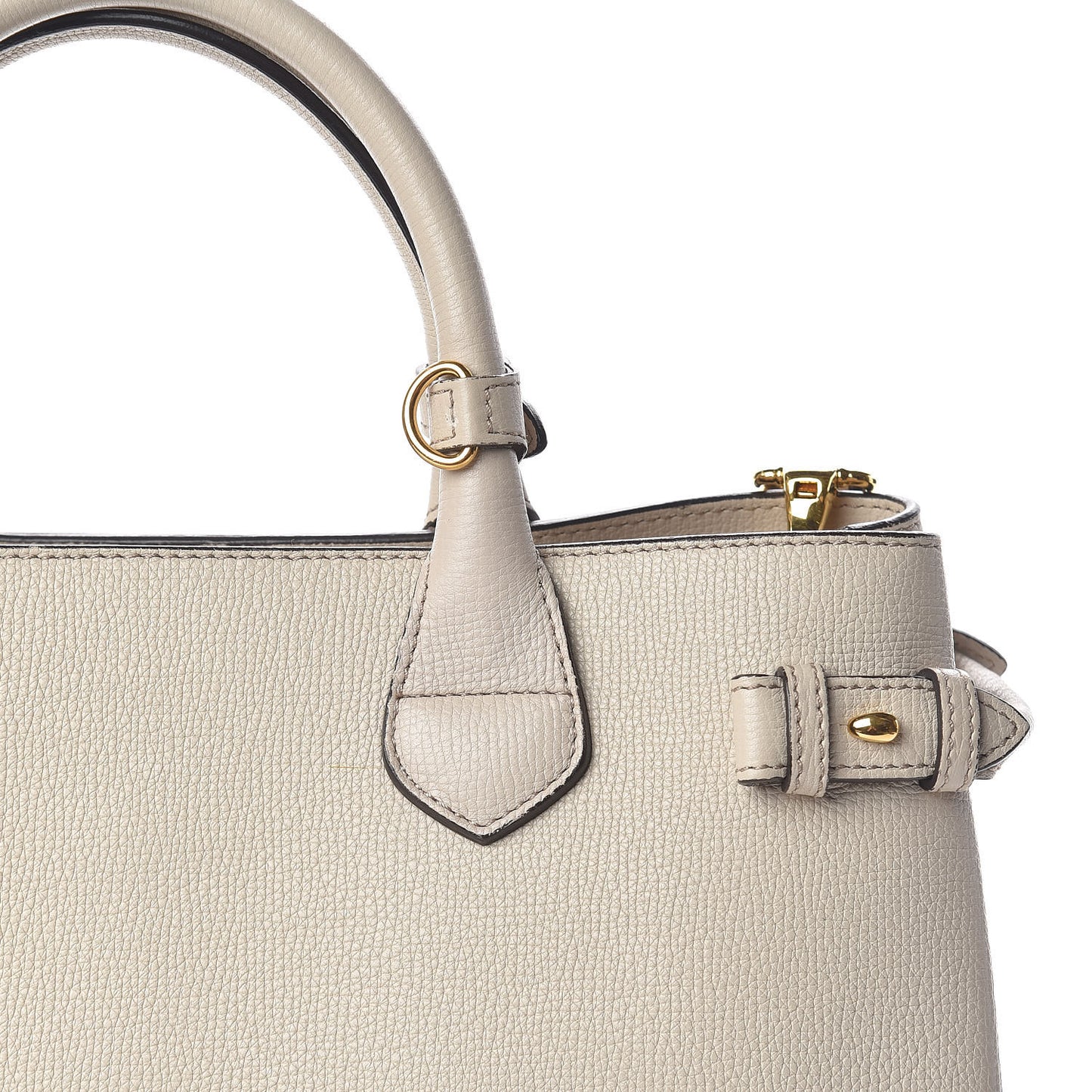 Derby Calfskin House Check Medium Banner Tote Beige