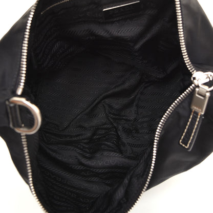 Prada Tessuto Nylon Vitello Daino Hobo Black 5 of 8