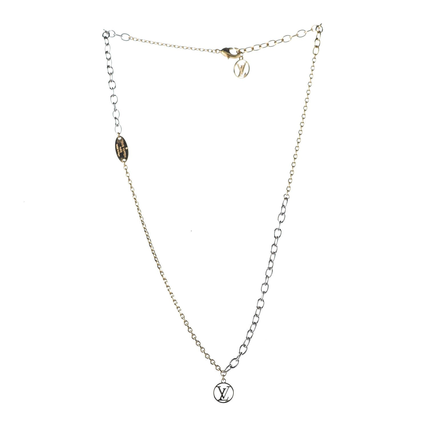 Louis Vuitton Logomania Necklace Gold 3 of 7