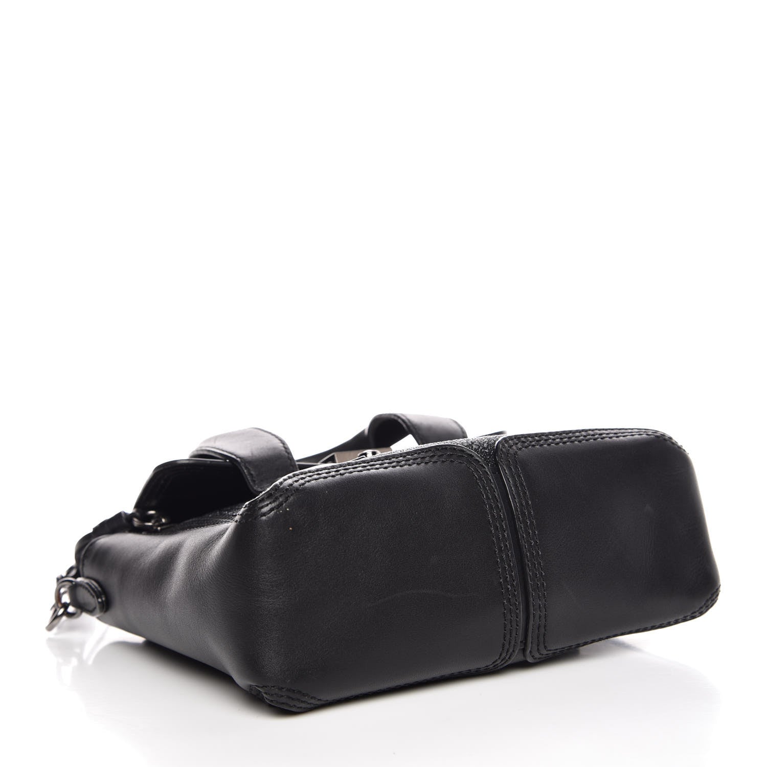 3.1 Phillip Lim 3.1 Smooth Calfskin Glitter Mini Pashli Satchel Black 4 of 7