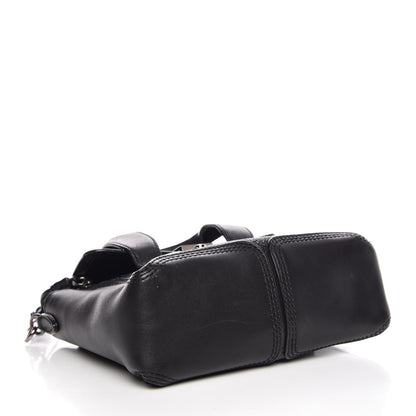 3.1 Phillip Lim 3.1 Smooth Calfskin Glitter Mini Pashli Satchel Black 4 of 7