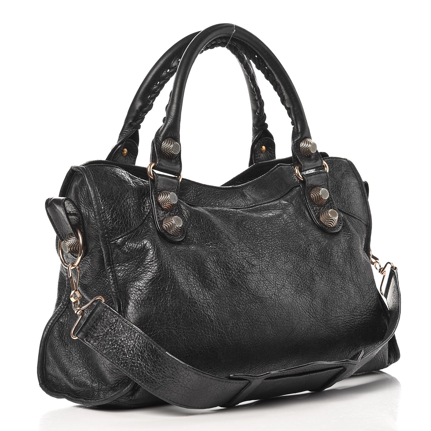 Agneau Giant 21 Rose Gold Hardware City Black