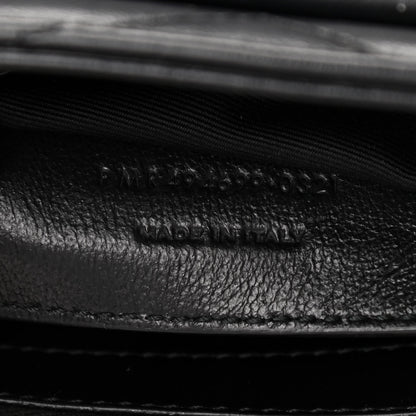 Saint Laurent Calfskin Y Quilted Monogram Small Loulou Chain Satchel Black 7 of 13