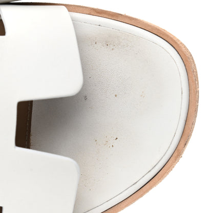 Hermes Calfskin Santorini Sandals 41 White 12 of 12