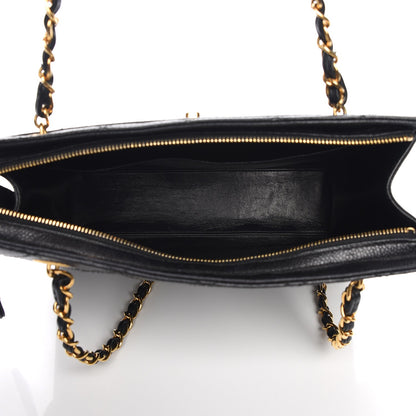 Chanel Caviar CC Shopper Tote Black 6 of 17