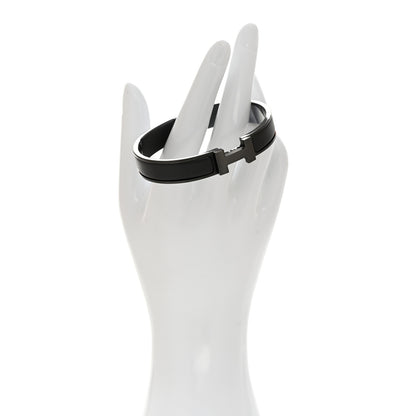 Hermes Matte Enamel Narrow Clic Clac HH Bracelet T5 So Black 2 of 5