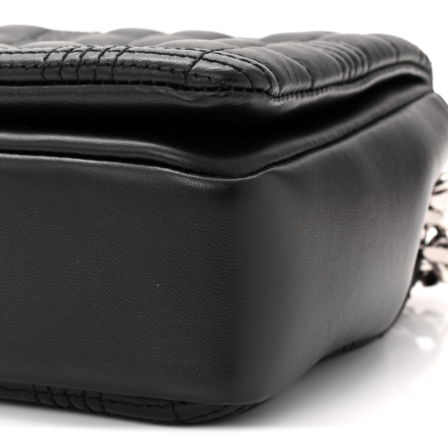 Burberry Lambskin Quilted Small Lola Bag Black 10 of 10