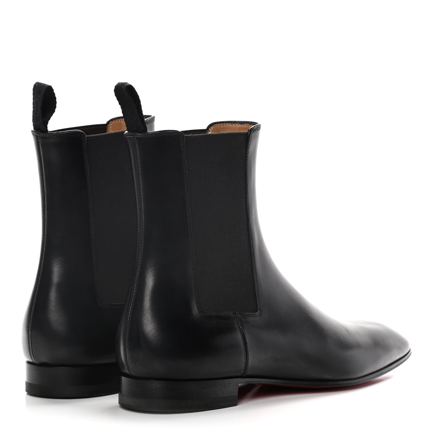 Christian Louboutin Calfskin Roadie Flat Chelsea Boots 40 Black 4 of 14