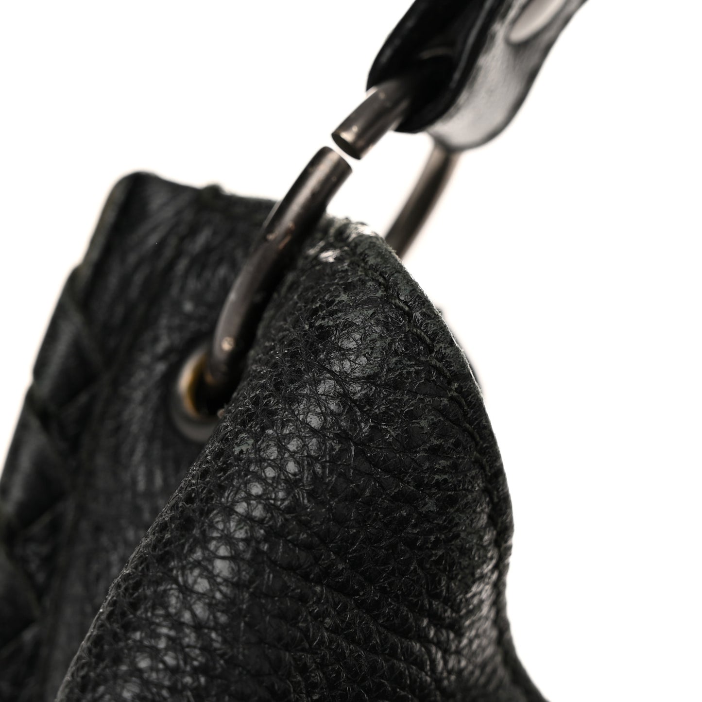 Cervo Deerskin Large Hobo Black