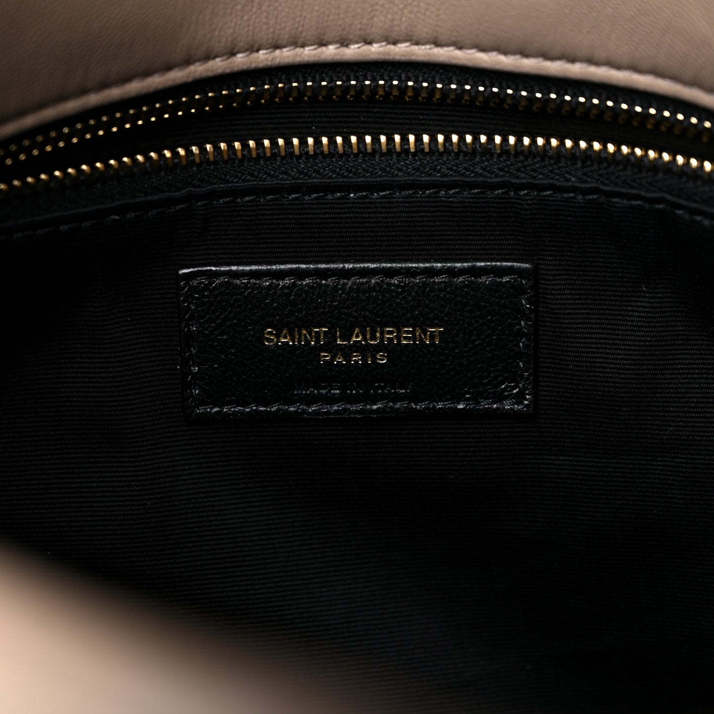Lambskin Quilted Medium Loulou Puffer Monogram Chain Satchel Dusty Grey