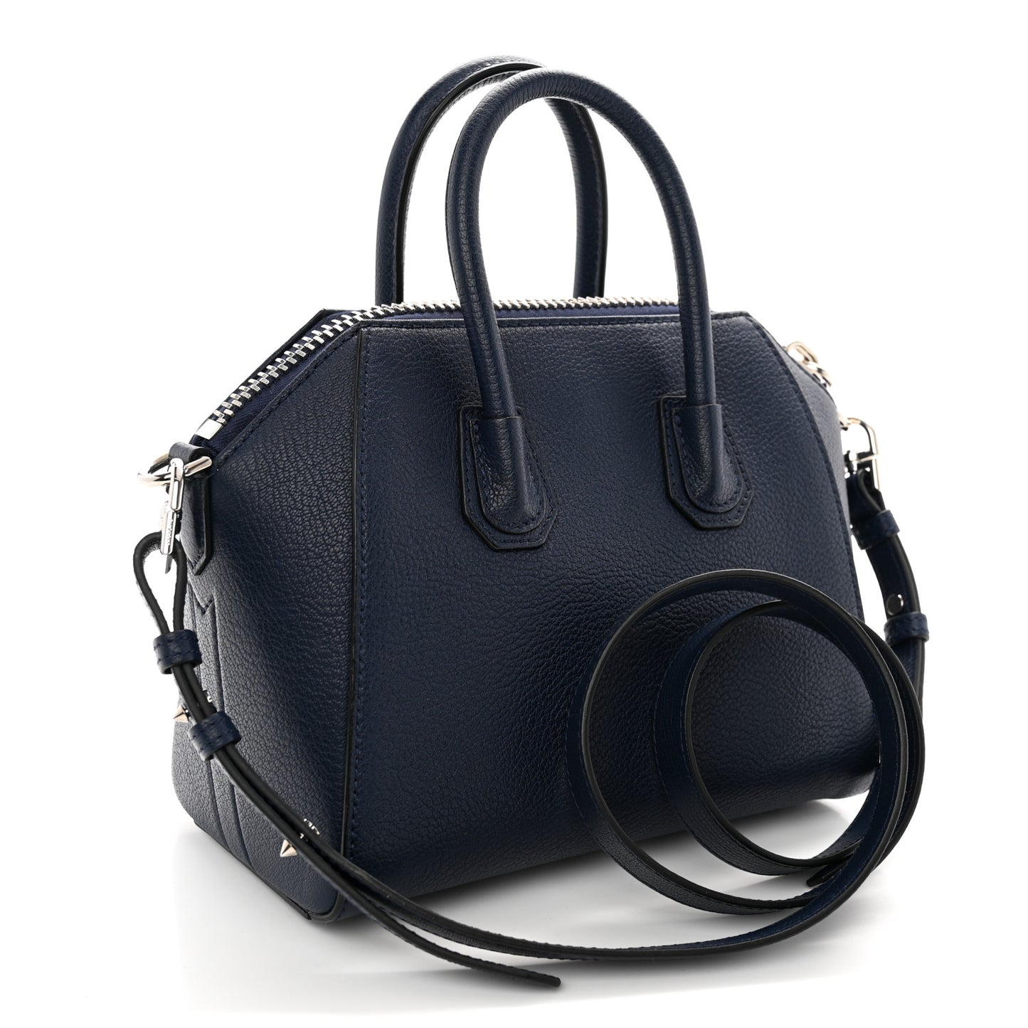 Sugar Goatskin Mini Antigona Night Blue