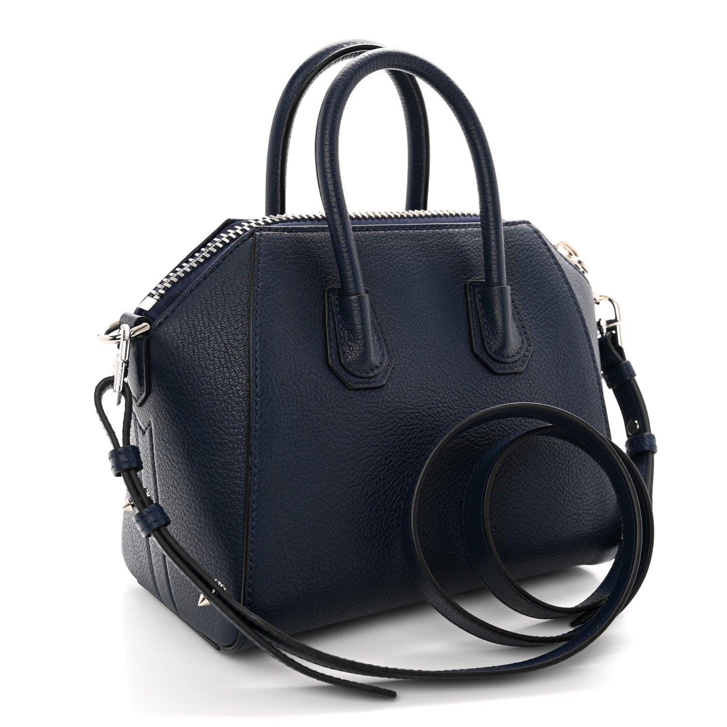 Givenchy Sugar Goatskin Mini Antigona Night Blue 3 of 11