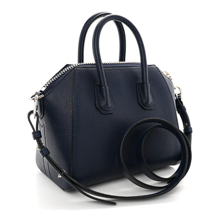 Givenchy Sugar Goatskin Mini Antigona Night Blue 3 of 11