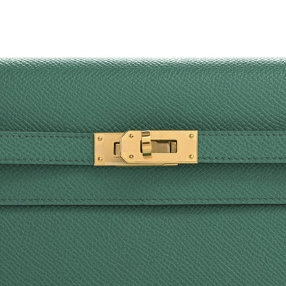 Hermes Epsom Kelly Wallet To Go Vert Jade 7 of 10