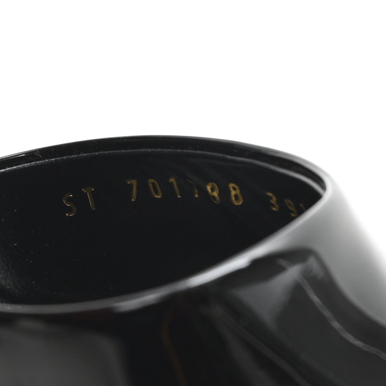 Saint Laurent Patent Sexy 95 Tanouk Platform Sandals 39.5 Black 9 of 10