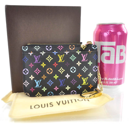 Louis Vuitton Monogram Multicolor Key Pouch Black Violet 2 of 7