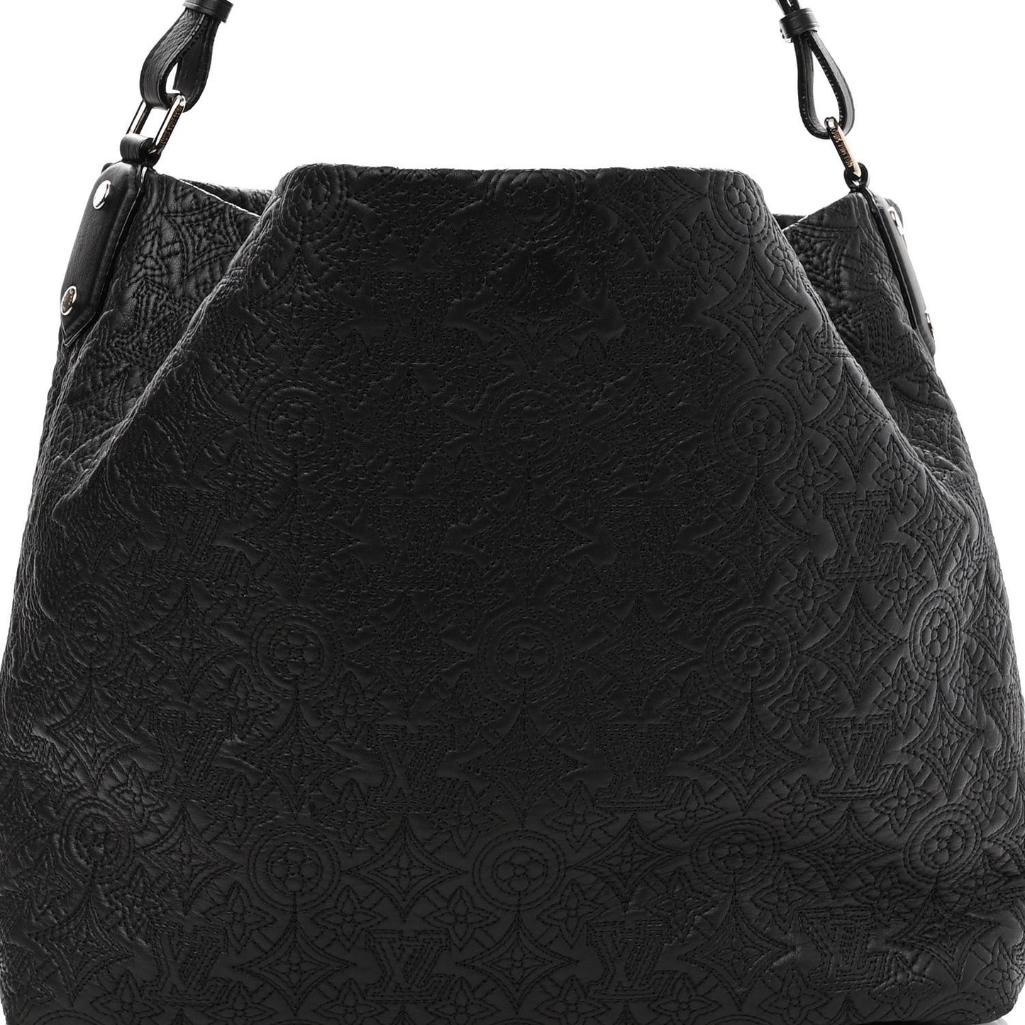 Monogram Lambskin Antheia Hobo PM Black