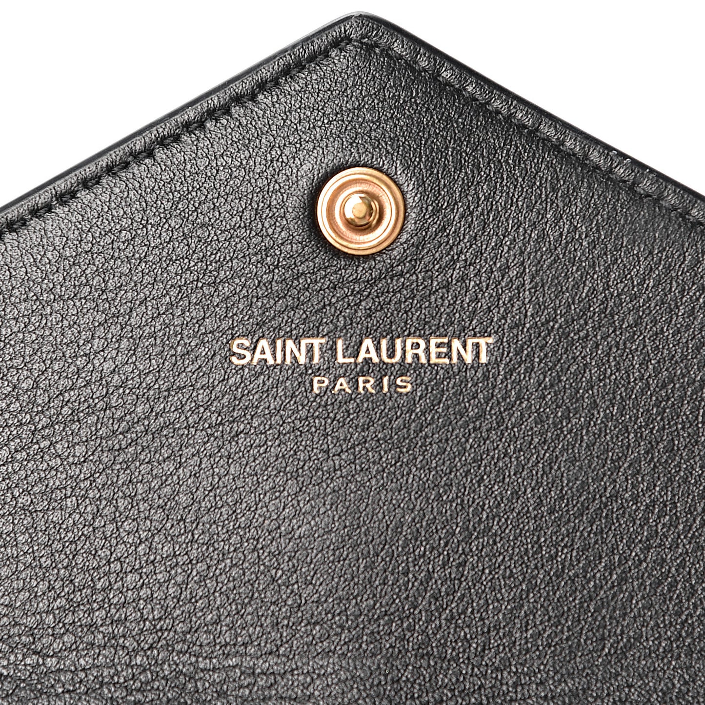 Smooth Calfskin Envelope Wallet Black