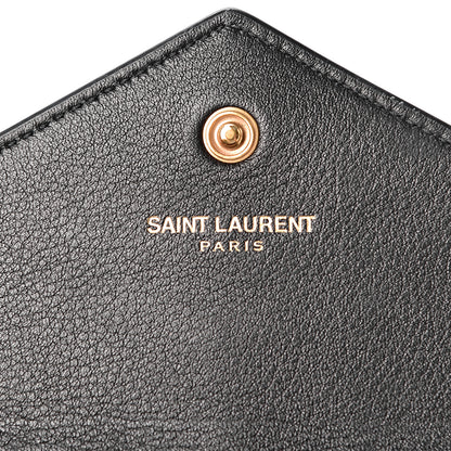 Saint Laurent Smooth Calfskin Envelope Wallet Black 6 of 9