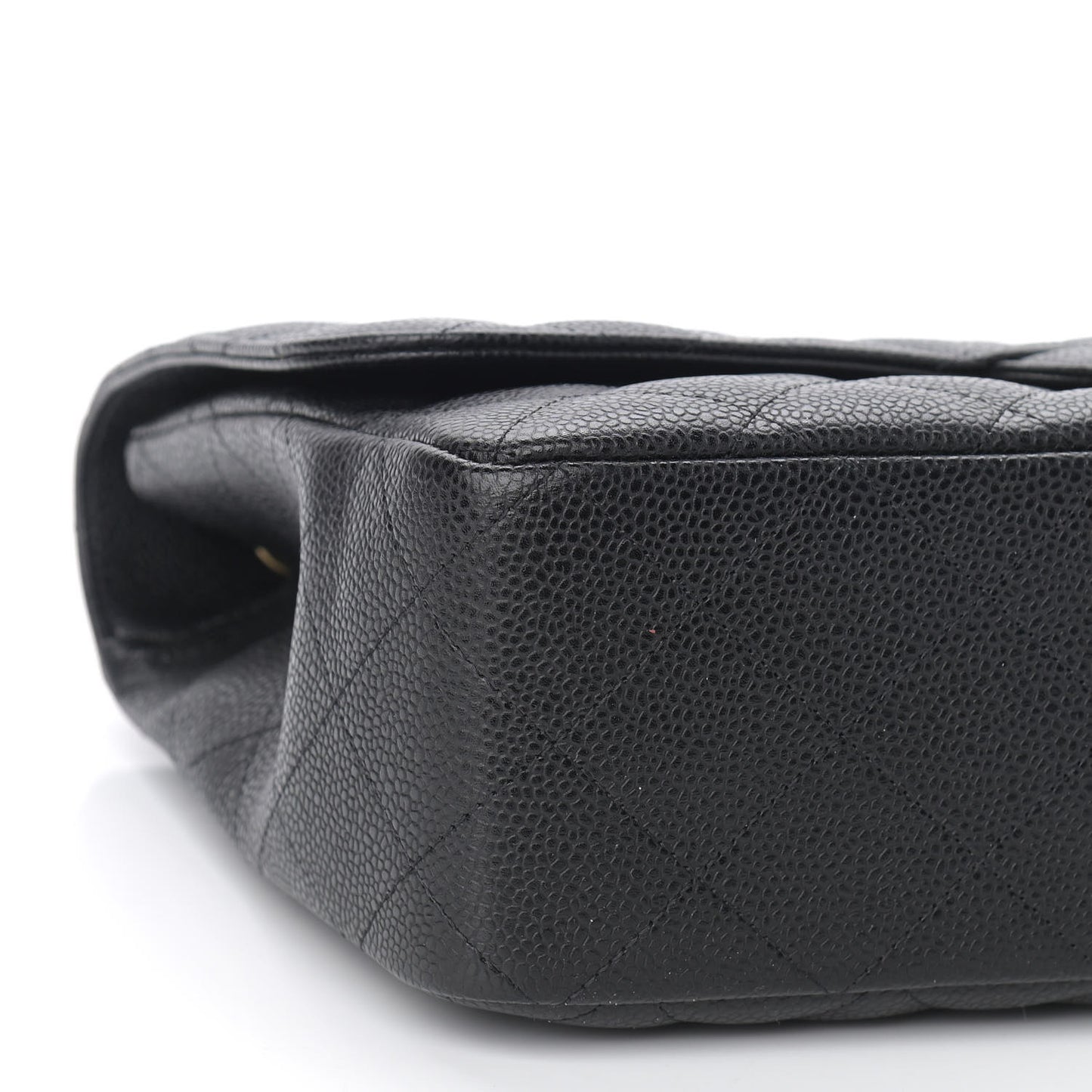 Caviar Quilted Jumbo Single Flap Black