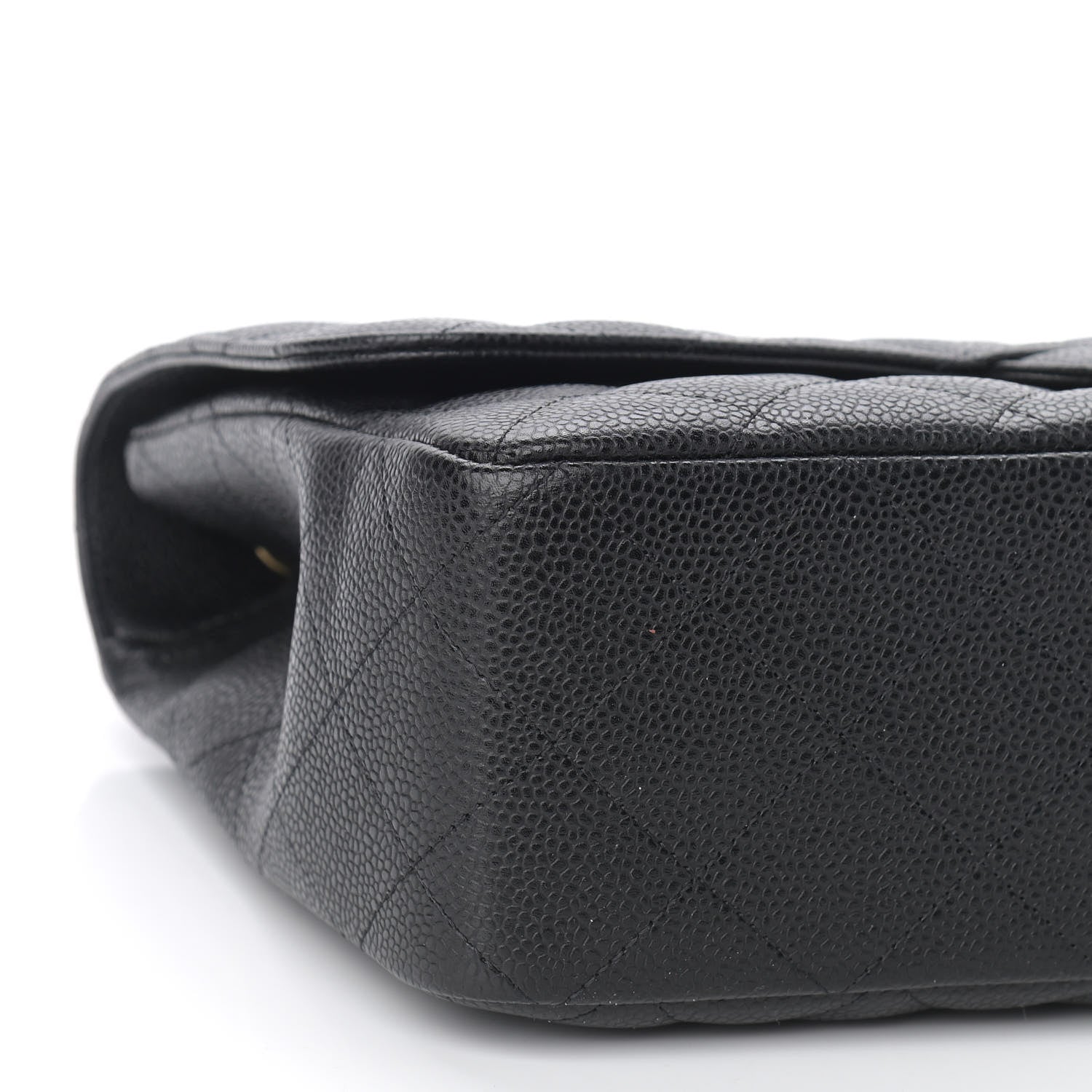 Chanel Caviar Quilted Jumbo Single Flap Black 8 of 9