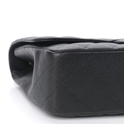 Chanel Caviar Quilted Jumbo Single Flap Black 8 of 9