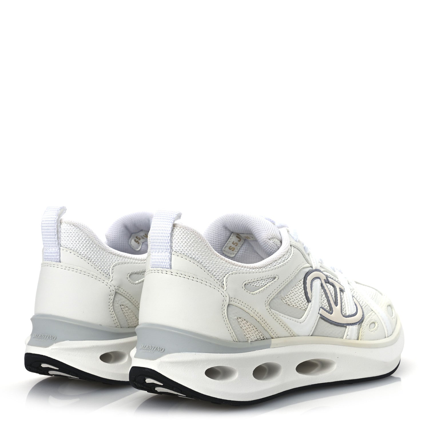 Valentino Garavani Calfskin EasyJog Sneakers 37 White 5 of 11