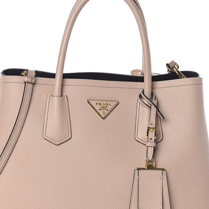 Prada Saffiano Cuir Medium Double Bag Cammeo 7 of 9