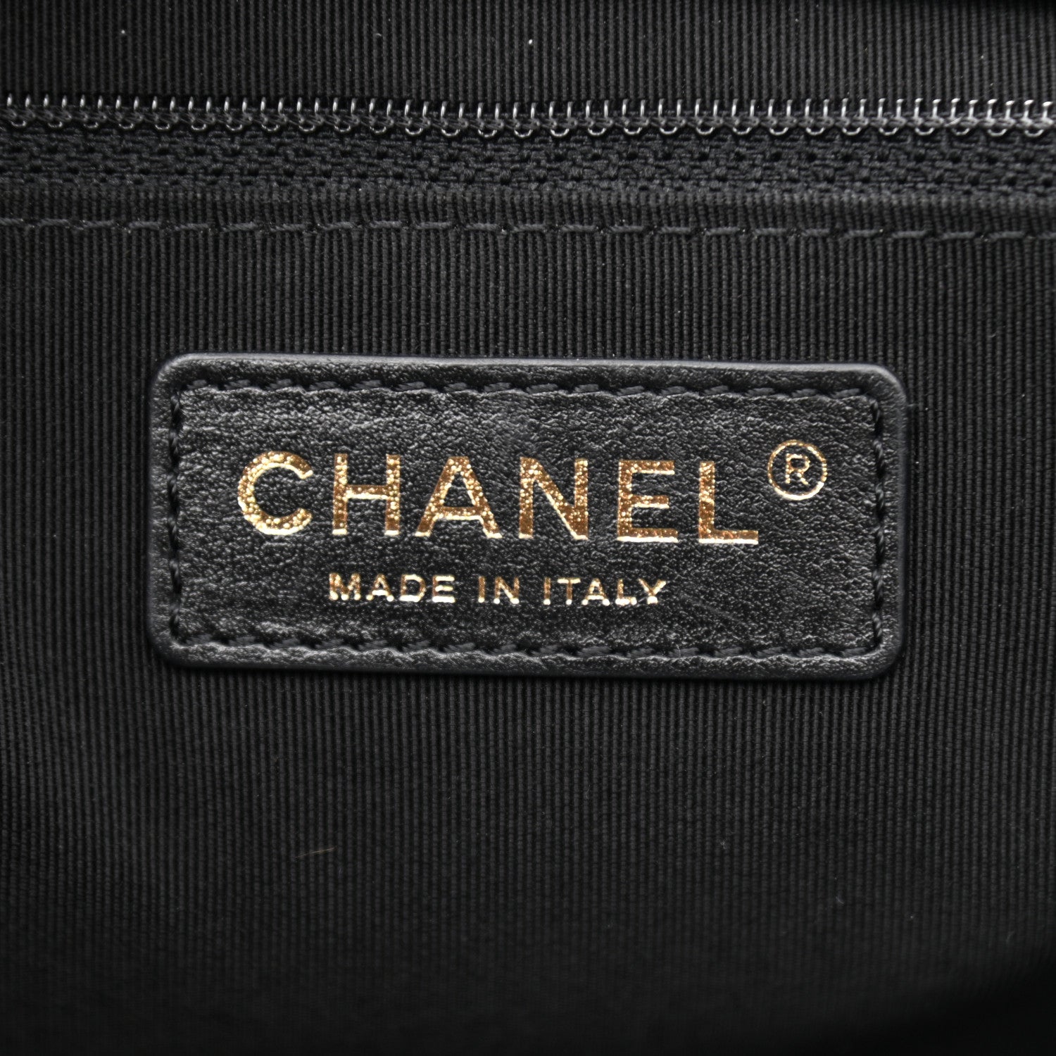 Chanel Calfskin Stitched Shopping Tote Black 6 of 8