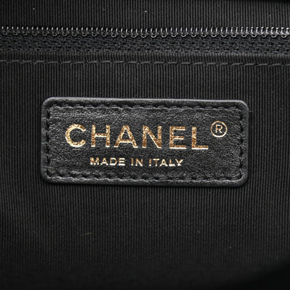 Chanel Calfskin Stitched Shopping Tote Black 6 of 8