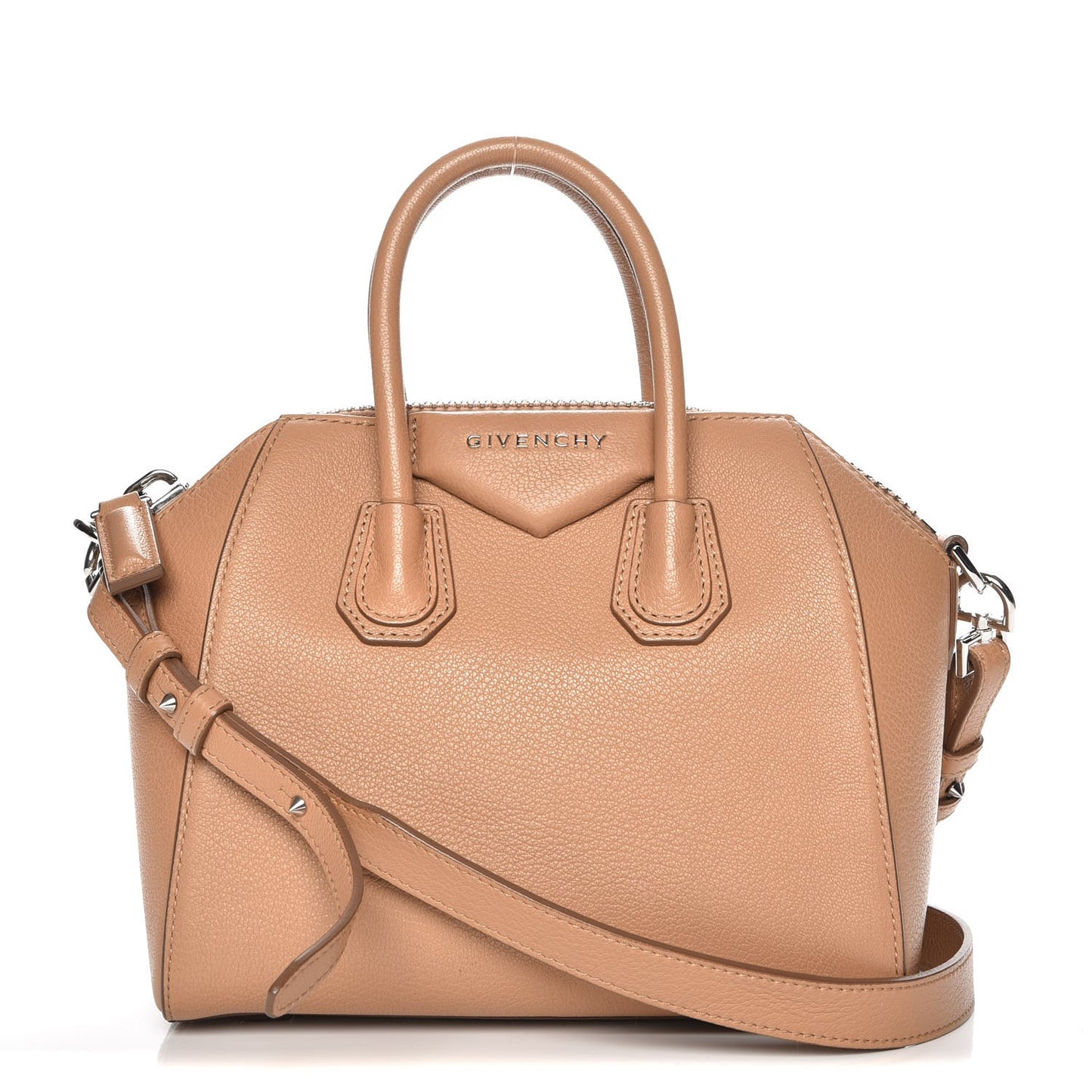 Sugar Goatskin Mini Antigona Beige