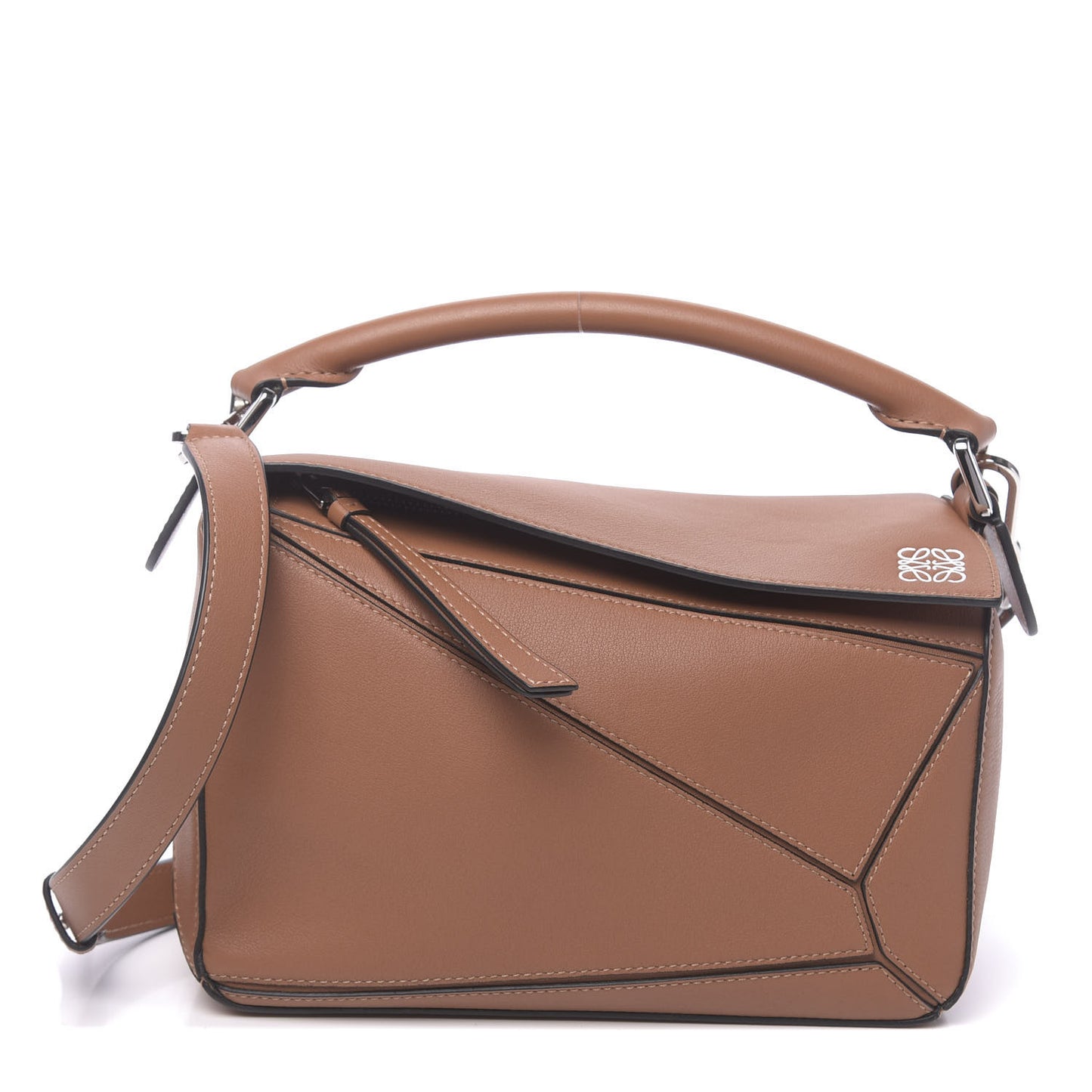 Calfskin Small Puzzle Bag Tan