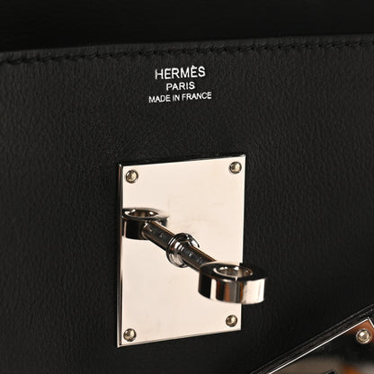 Hermes Evercolor Kelly Messenger PM Black 7 of 10